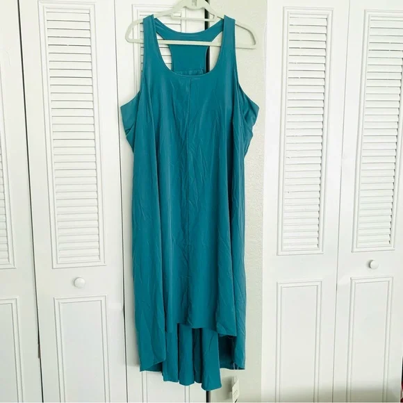 Halara Breezeful High Low Flowy Midi Quick Dry Casual Plus Size Dress Sz 2X NWT - Picture 2 of 8